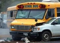 acidente com van escolar e micro-ônibus