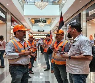 Sinthoresp visita trabalhadores do Shopping Bonsucesso