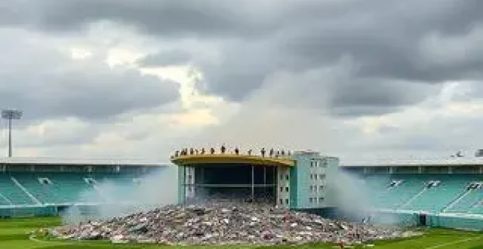 demolição do CT da base do Palmeiras
