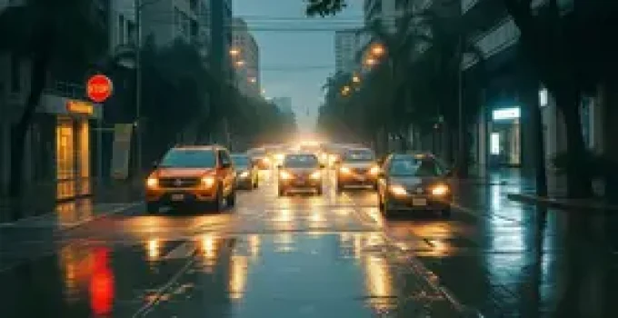 Chuva alaga ruas em Guarulhos
