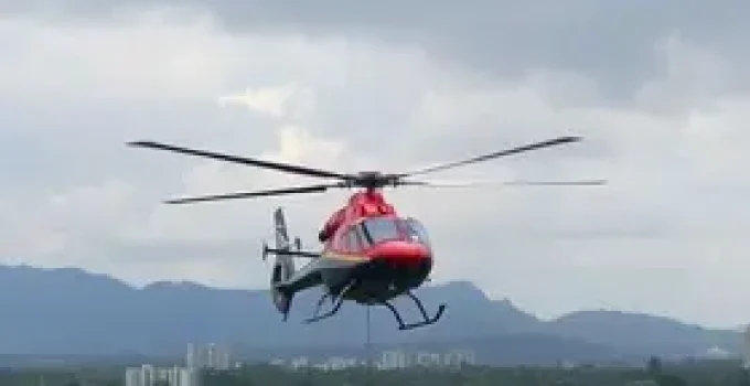 pouso de emergência helicóptero