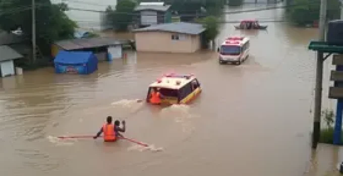 enchente em Guarulhos