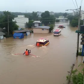 enchente em Guarulhos