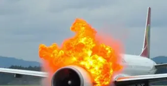 explosão em avião em Guarulhos