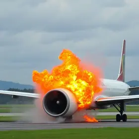 explosão em avião em Guarulhos