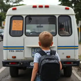 criança esquecida em van escolar