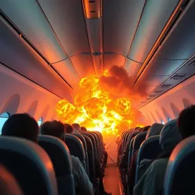 explosão em voo