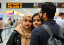 família egípcia detida no aeroporto