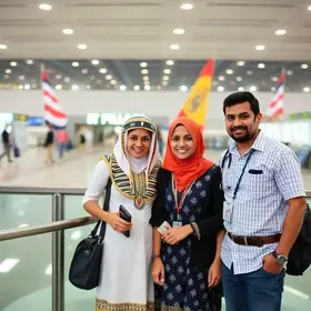 família egípcia retida no aeroporto de Guarulhos