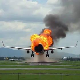 explosão de turbina
