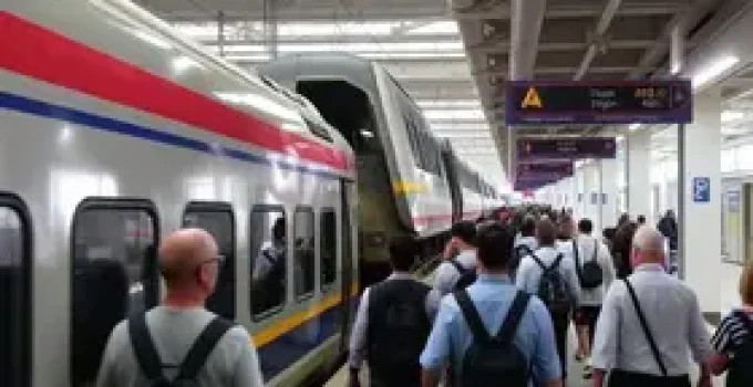 descarrilamento do vagão do Expresso Aeroporto